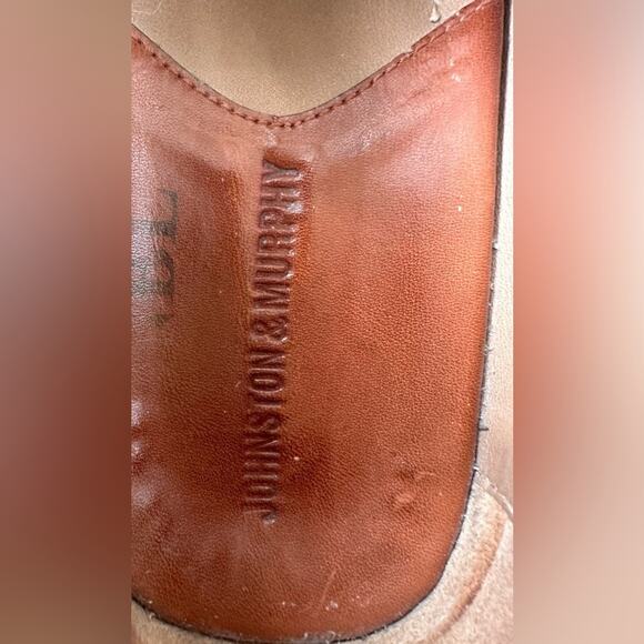 Johnston & Murphy Men’s Classic Cresswell Woven Venetian Loafer in Tan. Size 9M. - Picture 5 of 7